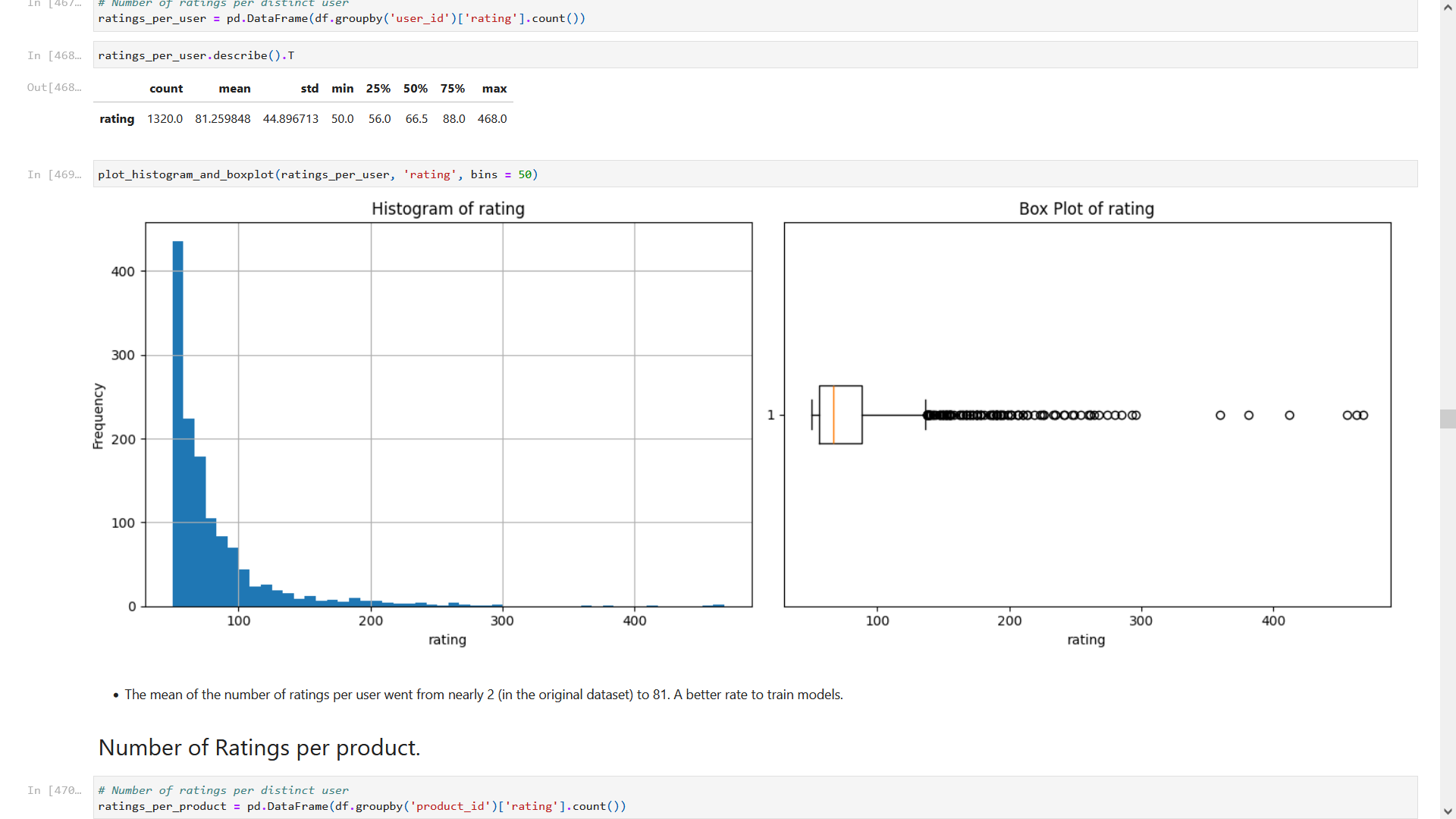 Amazon recommender notebook screenshot 4
