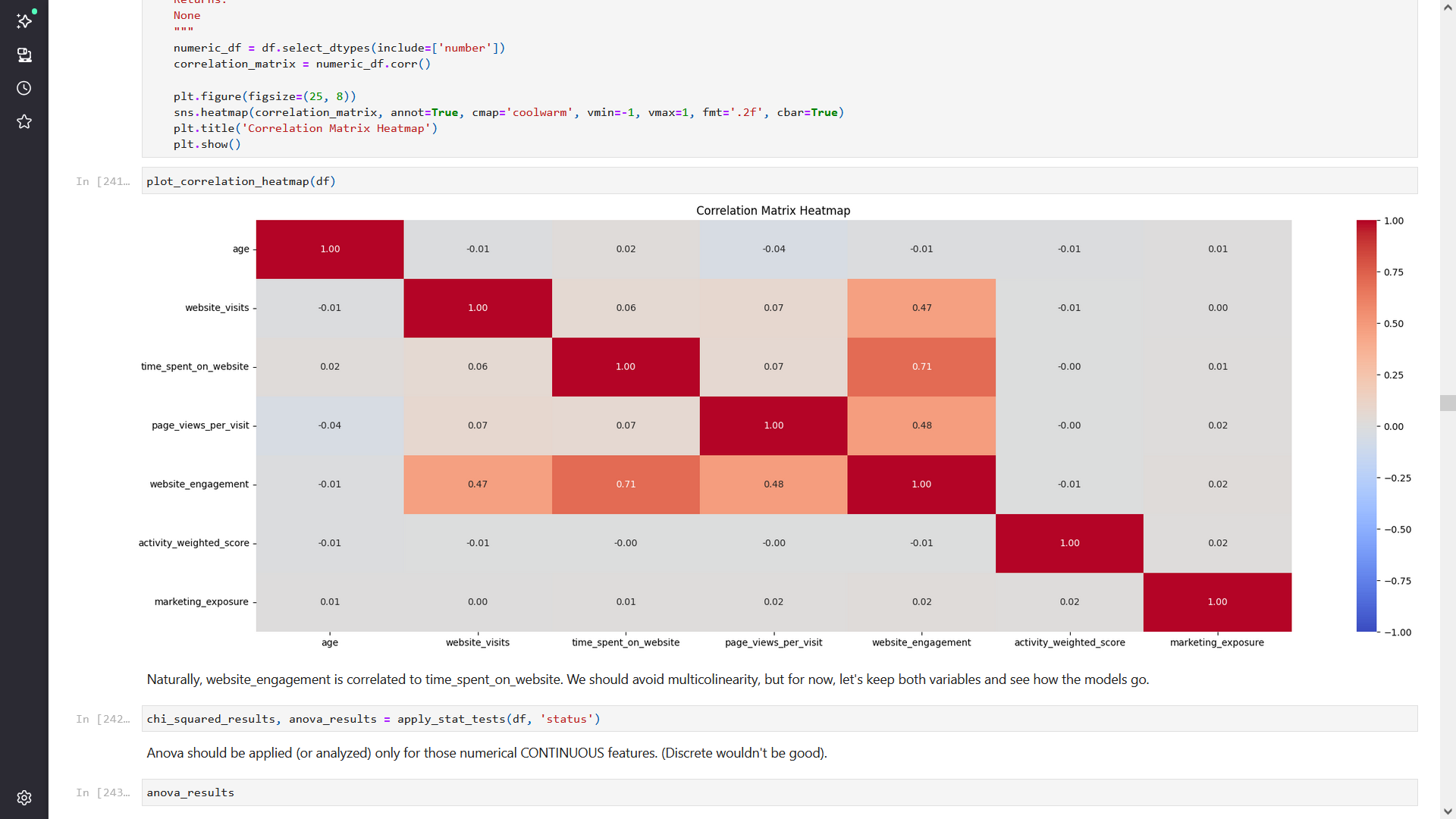 Lead conversion notebook screenshot 1